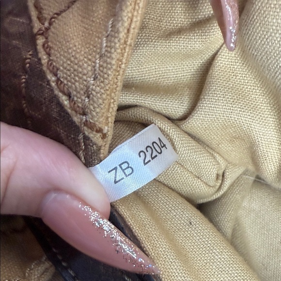 Vintage Fossil floral Patchwork Brown and Tan Women's Bag - Picture 9 of 10